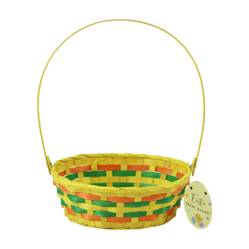 Picture of EASTER OVAL WOVEN BASKET WITH HANDLE